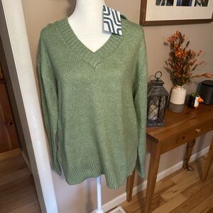 Market & spruce Constance cozy v neck tunic sweater